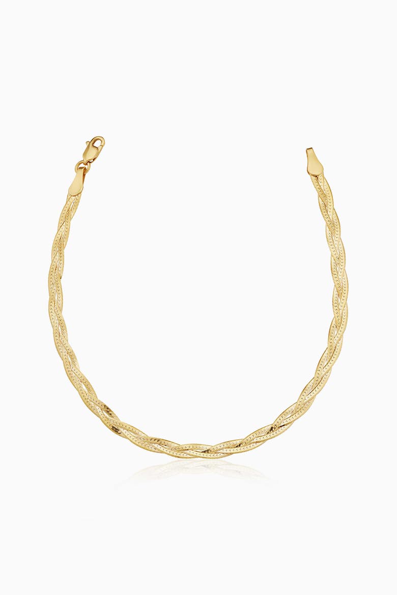10K Gold Now & Forever Herringbone Bracelet, Main, color, Yellow Gold