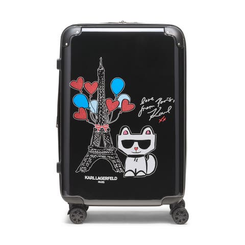 Up in Paris Upright Suitcase