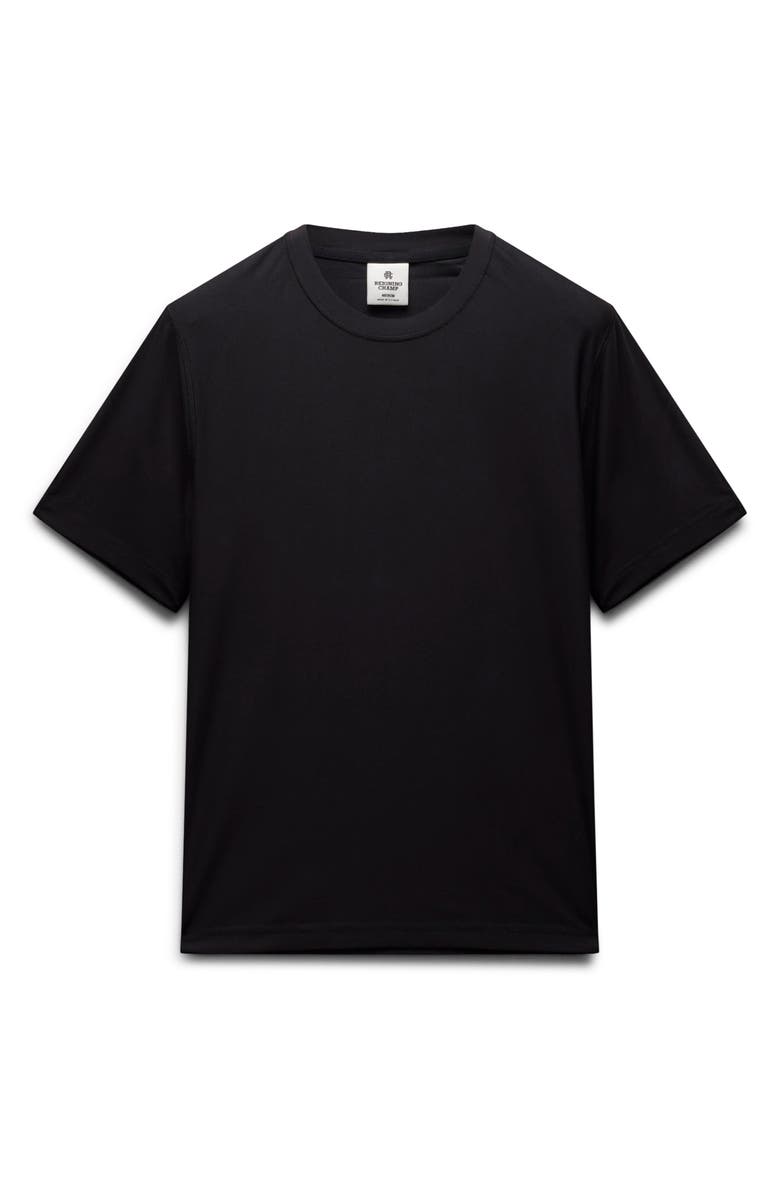Reigning Champ Playoff Tech Piqué T-Shirt, Alternate, color, Black