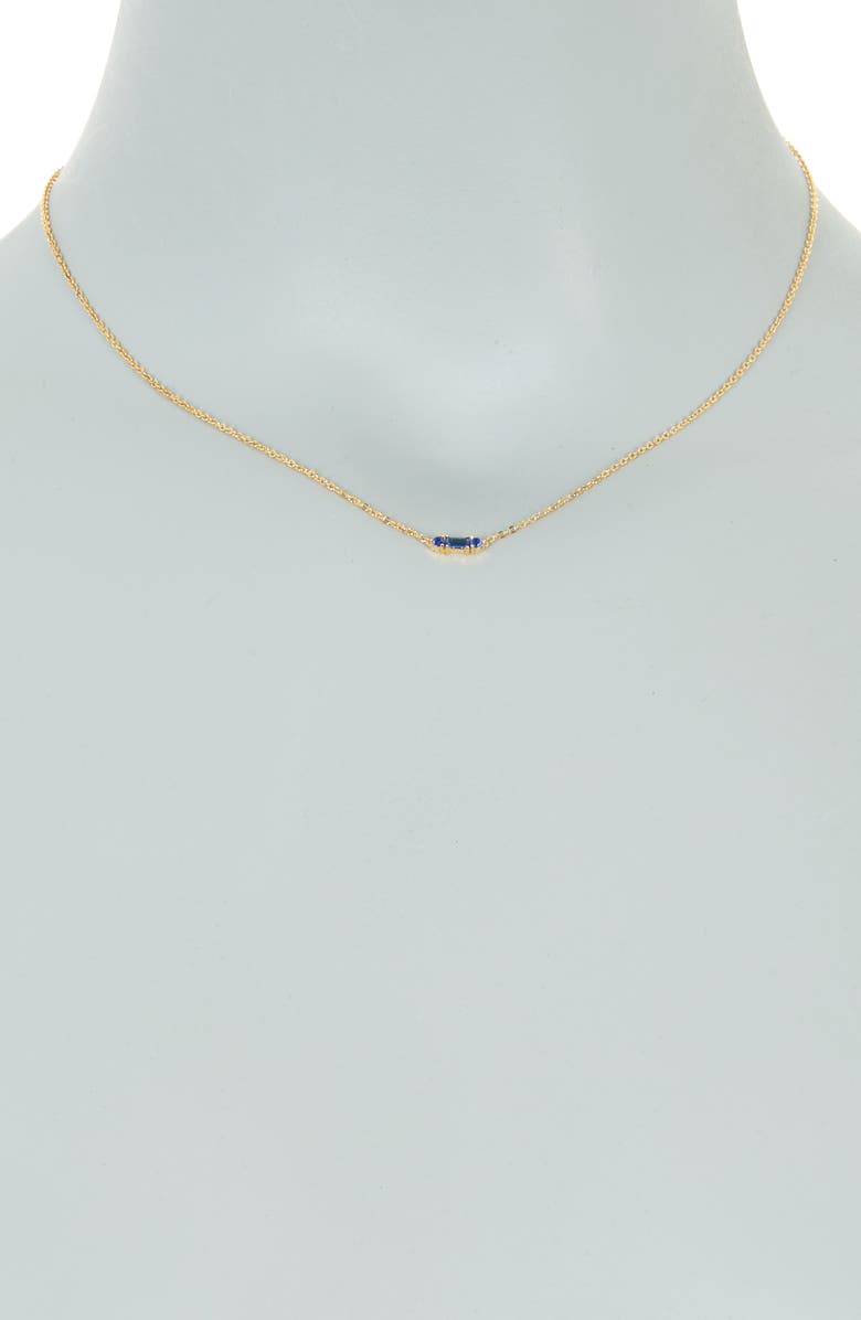 Sterling Forever Amara Cubic Zirconia Pendant Necklace, Alternate, color, Gold