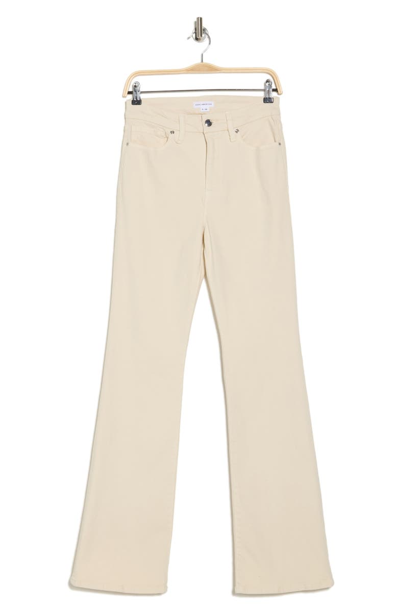 Good American Good Classic Bootcut Jeans, Alternate, color, Bone001
