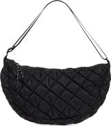 URBAN EXPRESSIONS HANDBAGS Half Moon Quilted Shoulder Bag