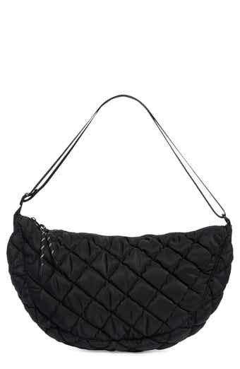 URBAN EXPRESSIONS HANDBAGS Half Moon Quilted Shoulder Bag