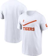 Nike Men's Nike White Clemson Tigers Primetime 2-Hit Swoosh T-Shirt