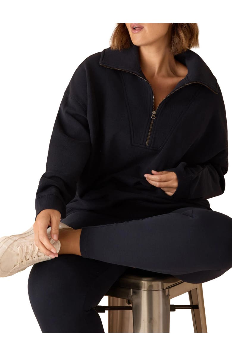 Live Unlimited Thick Stretch Cotton Leggings, Alternate, color, Navy