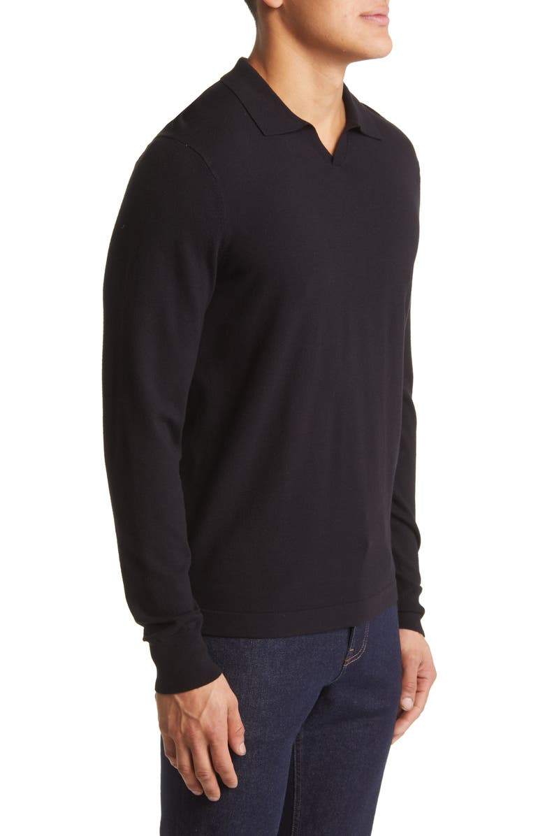 Nordstrom Long Sleeve Johnny Collar Polo Sweater, Alternate, color,