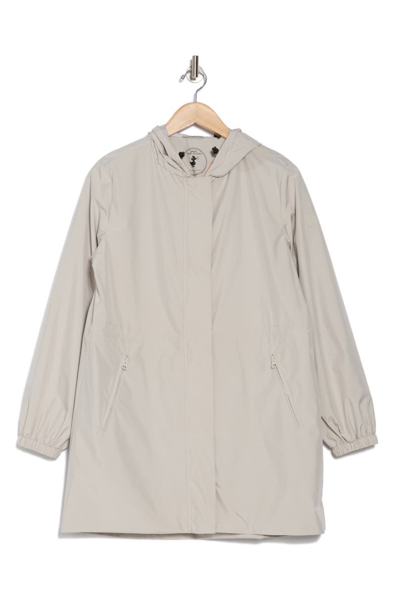 Save The Duck Fiorella Hooded Windbreaker Jacket, Alternate, color, Rainy Beige
