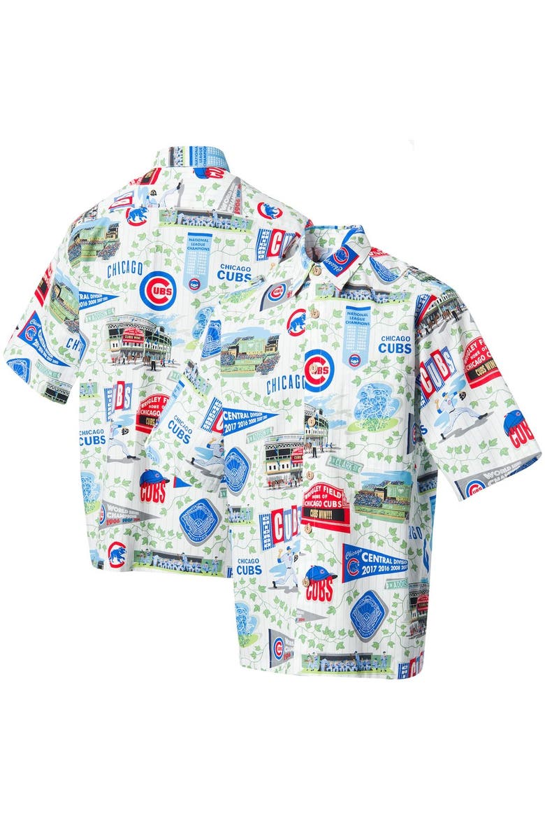 Chicago Cubs Reyn Spooner Scenic Button-Up Shirt - White, Main, color, White