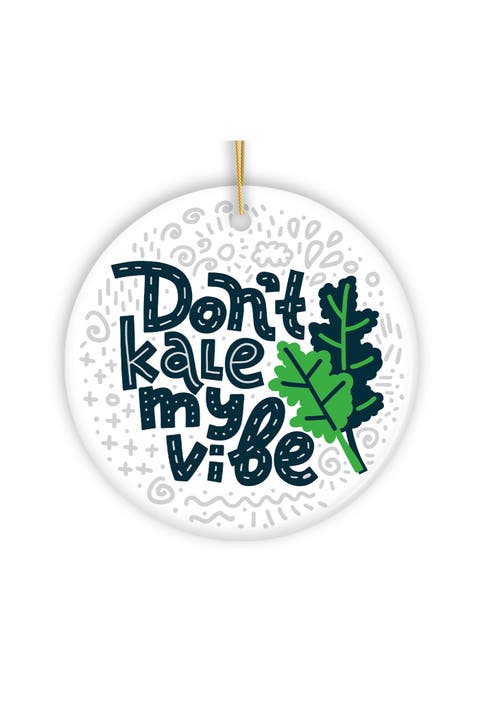 Dont Kale My Vibe Kale Leaf Ornament