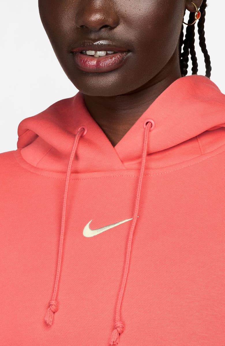 Nike Sportswear Phoenix Fleece Pullover Hoodie, Alternate, color, Magic Ember/ Sail