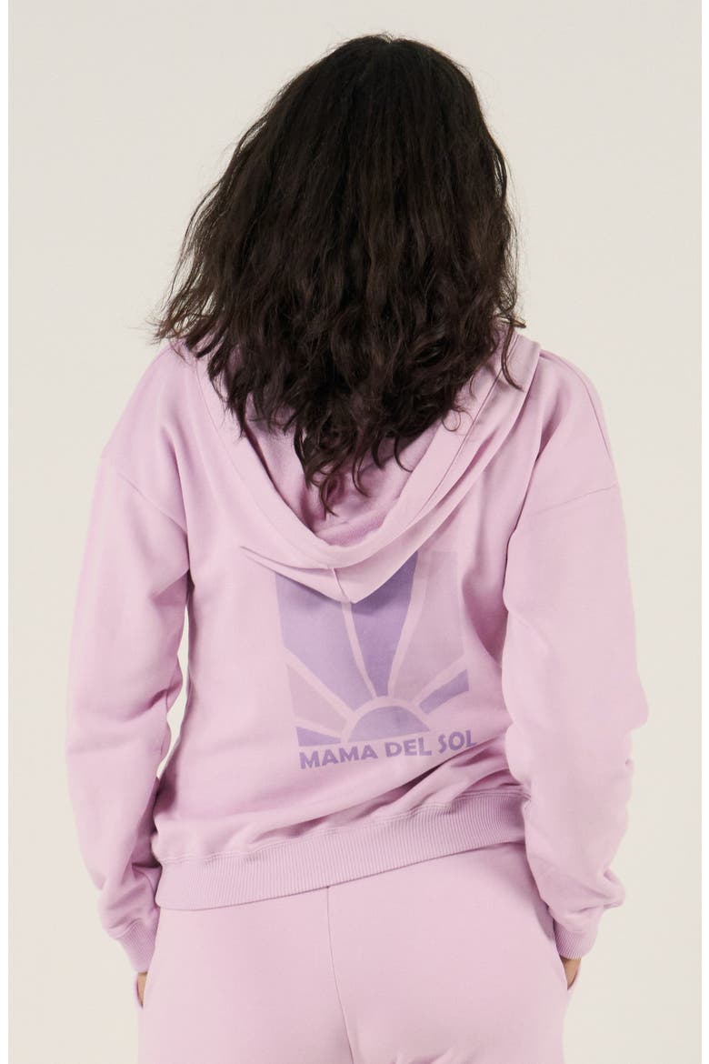 Maternity and Nursing Hoodie Coconut, Alternate, color, Lilac