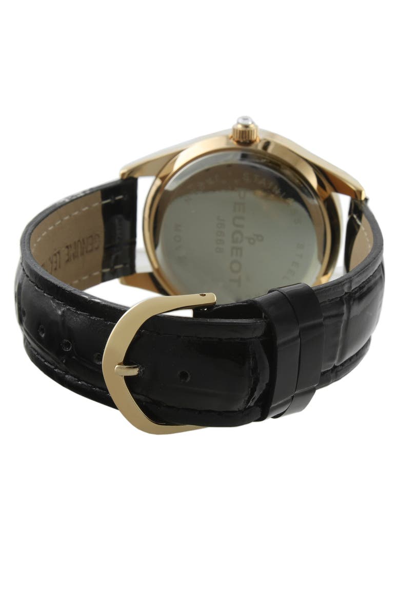 Coutoure Leopard Leather Strap Watch- 40MM, Alternate, color, Gold