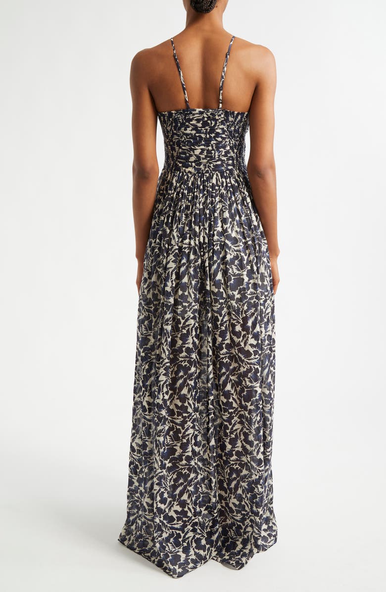 A.L.C. Romy Print Sleeveless Maxi Dress, Alternate, color, Navy/ Cream
