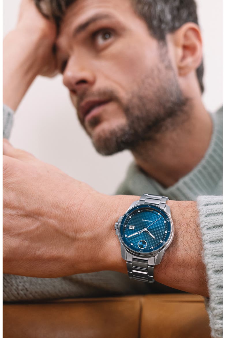 Bold Verso Automatic Bracelet Watch, 41mm, Alternate, color, BLUE