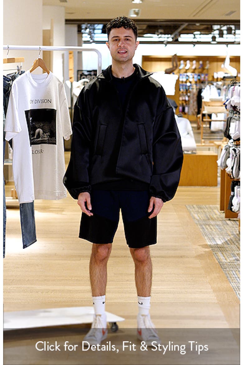 Bonded Satin Bomber Jacket (Men) | Nordstrom