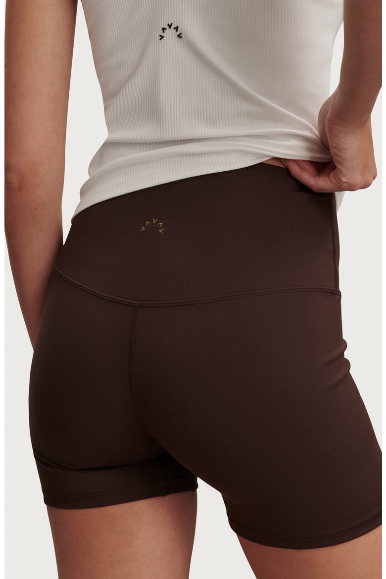 FreeSoft High Waist Shorts, Alternate, color, COFFEE BEAN