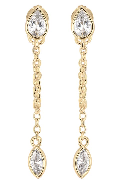 The Marquise Duo Chain Drop Earrings