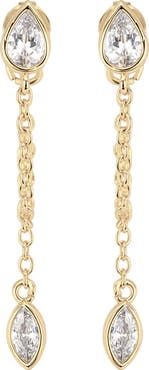 ATHRA LUXE Modern Muse CZ Drop Earrings