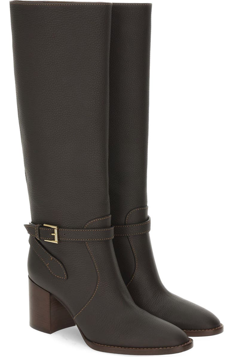 Gianvito Rossi Varenne 70 Boot, Alternate, color, Brown Calf Leather