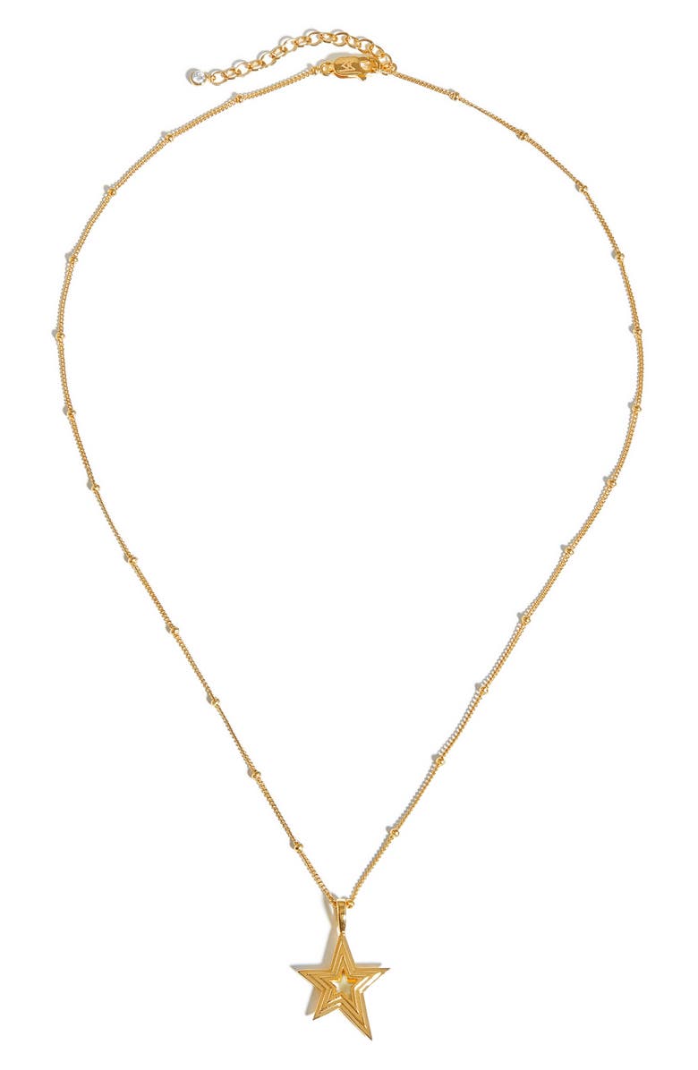 Missoma Celestial Large Step Star Pendant Necklace, Main, color,