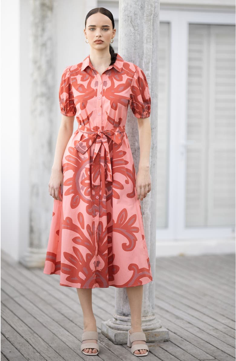 DIARRABLU Selma Button Up Dress Elia, Alternate, color, Elia Rose