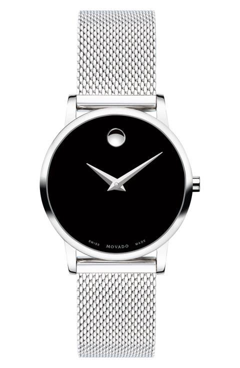 Museum Mesh Strap Watch, 28mm