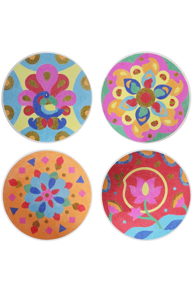 Make Your Own Rangoli Mandala Sand Art Kit, Alternate, color, Multicolored