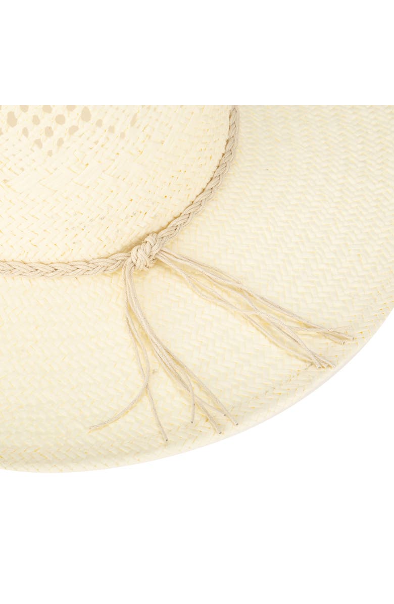 San Diego Hat Anytime Woven Fedora, Alternate, color, Natural