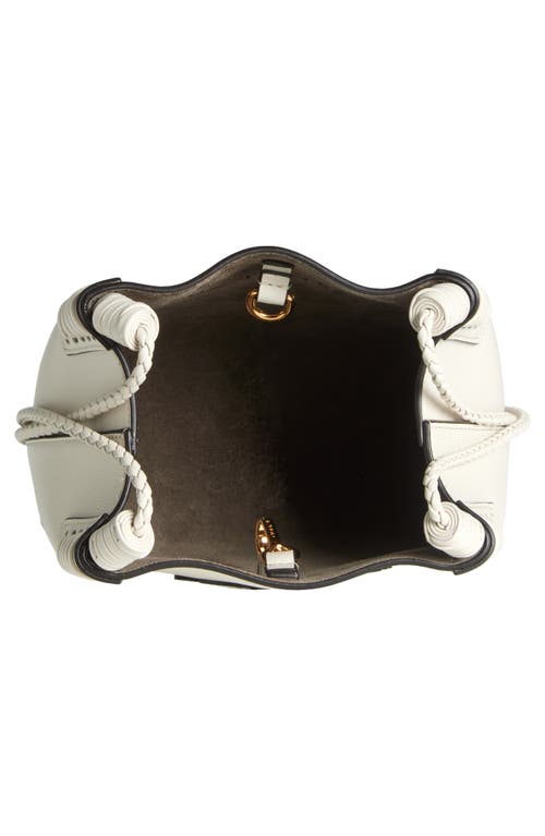 Etro Extra Small Libra Leather Crossbody Bag In Bianco Latte