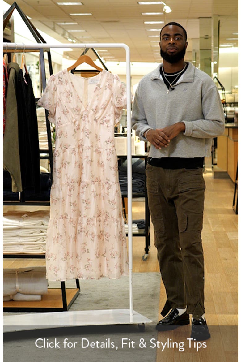 Jocelyn Floral Print Puff Sleeve Maxi Dress video