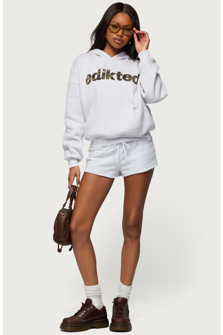 Cutie Logo Hoodie, Alternate, color, LIGHT-GRAY-MELANGE