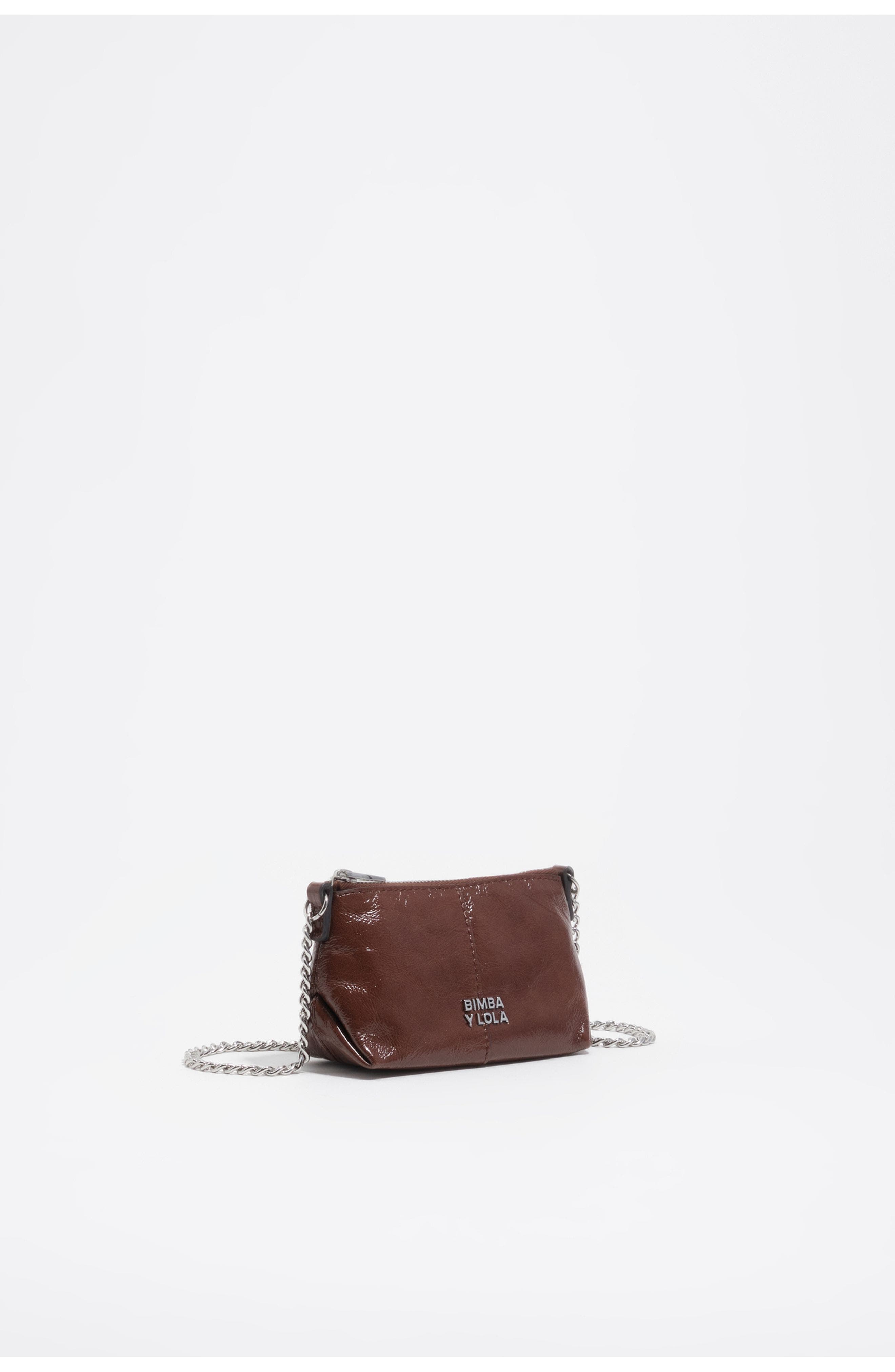 Bimba y Lola Micro Leather Crossbody Bag, Main, color, 