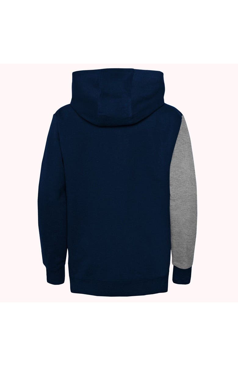 Outerstuff Youth Heather Gray/Navy Colorado Avalanche Unrivaled Pullover Hoodie, Alternate, color, 