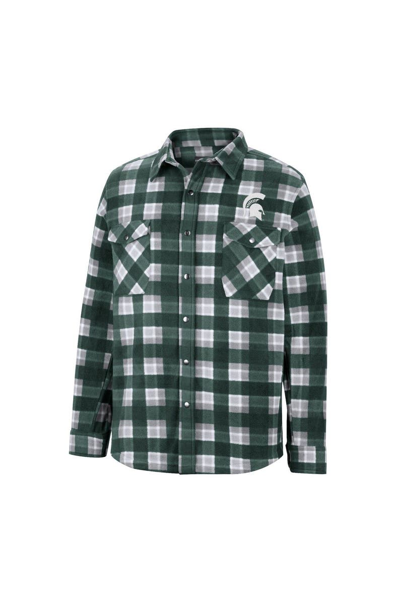 COLOSSEUM Men's Colosseum Green Michigan State Spartans Ellis Full-Snap Jacket, Alternate, color, 