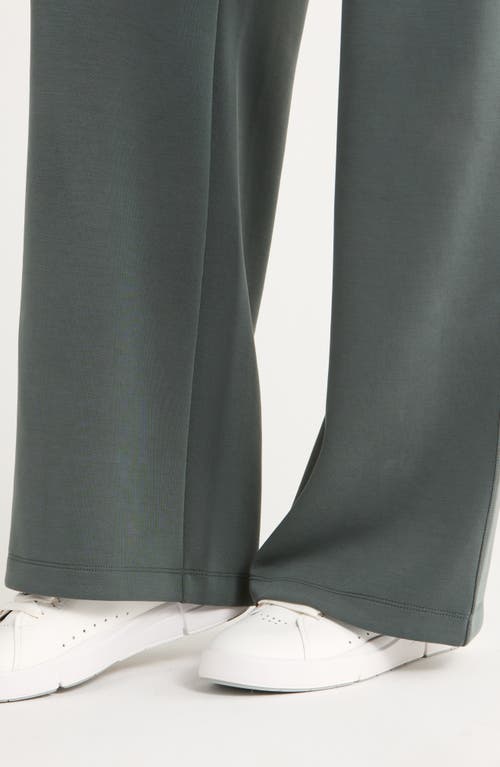 Zella Ultrasoft Knit High Waist Straight Leg Pants In Gray