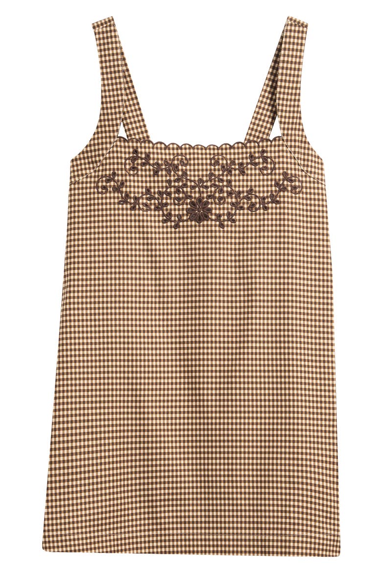Poppy Embroidered Sleep Dress, Main, color, TARTINE CHECK