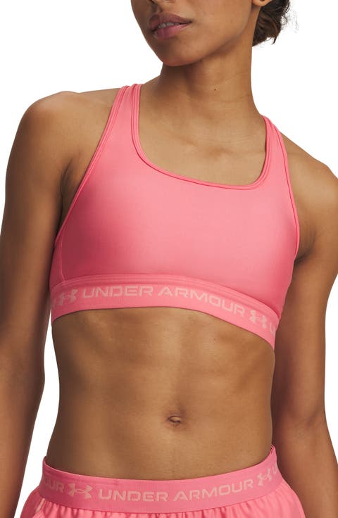HeatGear® Mid Cross Back Sports Bra