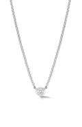 Dower & Hall White Sapphire Round Dewdrop Pendant