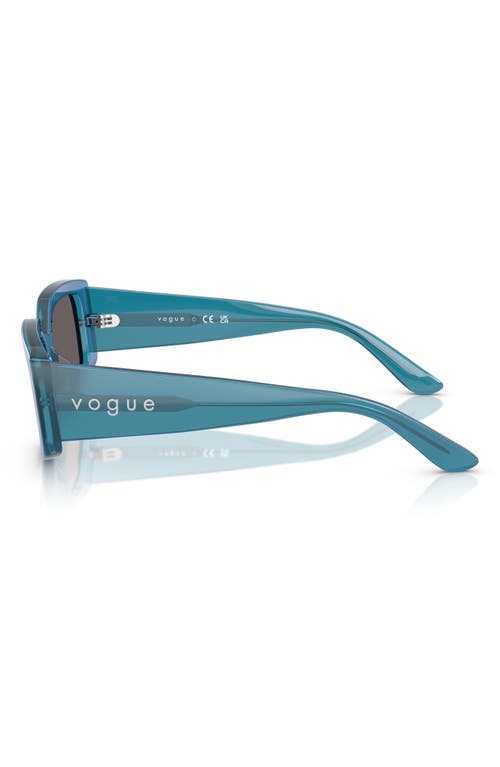 VOGUE VOGUE 55MM RECTANGULAR SUNGLASSES