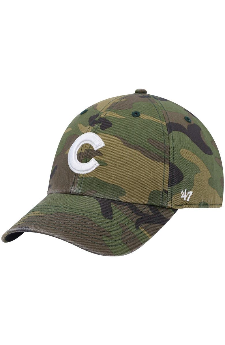 '47 Men's '47 Camo Chicago Cubs Clean Up Adjustable Hat, Main, color, Camo
