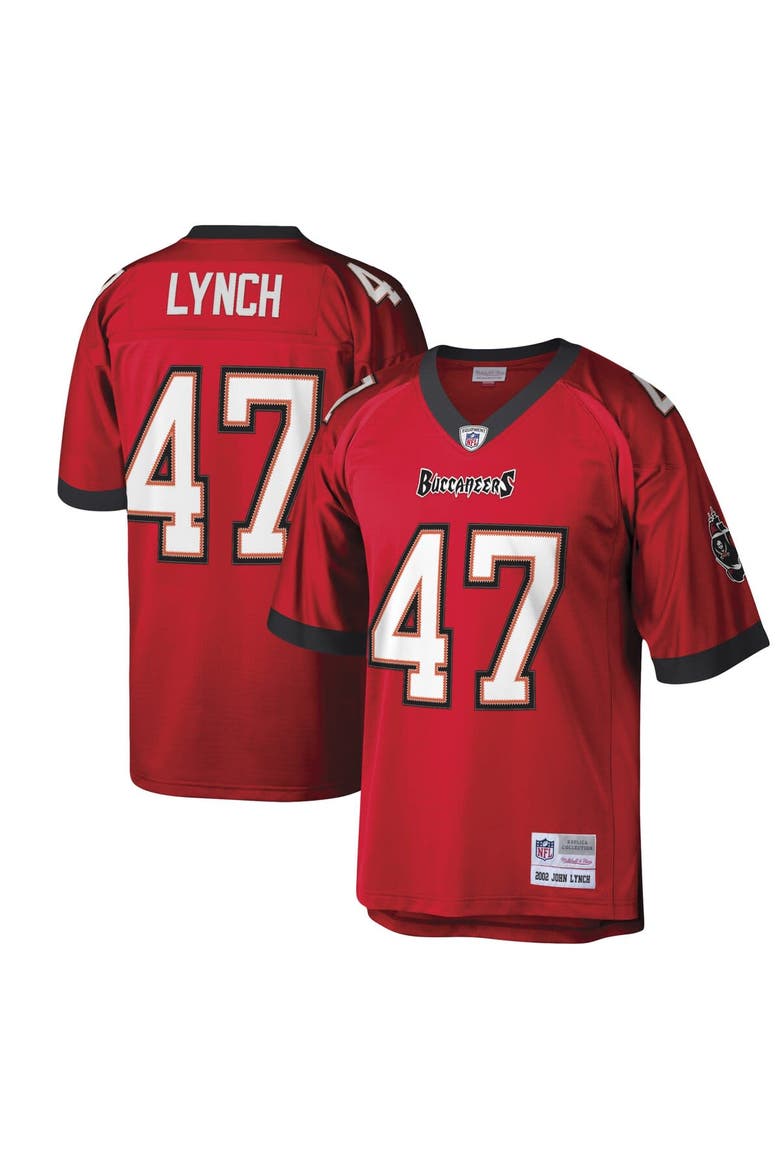 Men's Mitchell & Ness John Lynch Red Tampa Bay Buccaneers Legacy Replica Jersey, Main, color, Red