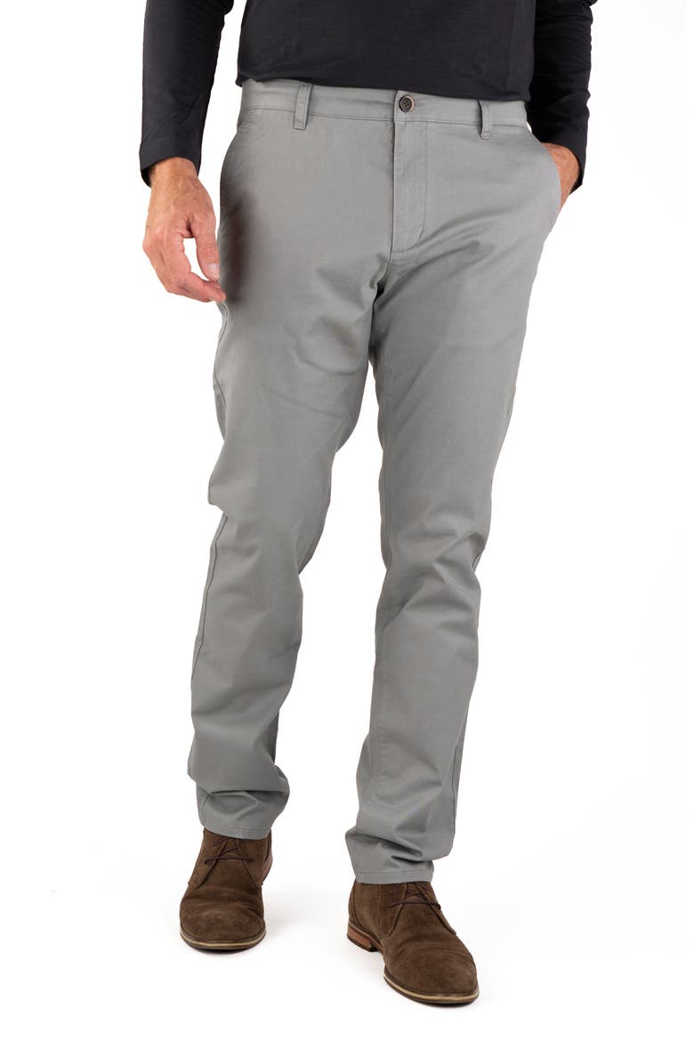Straight Leg Stretch Cotton Twill Chino Pants, Main, color, SKYROCKET