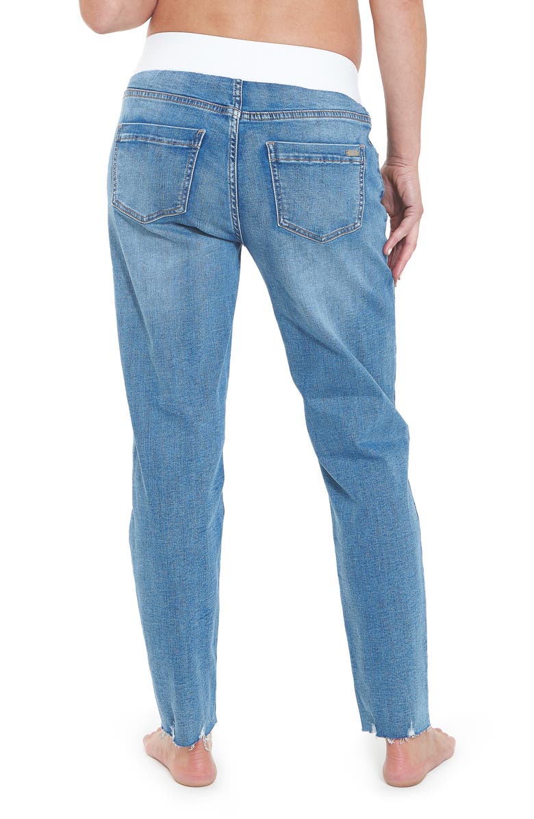 Ripe Maternity Jamie Raw Edge Jean, Alternate, color, Vintage Wash