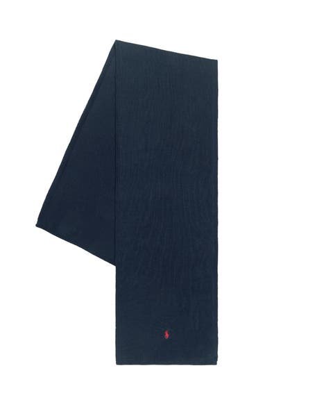 Lightweight Cotton Knit Scarf