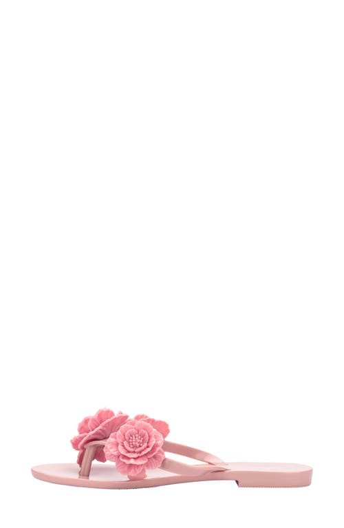 Melissa Shoes Harmonic Springtime Flip Flop In Pink