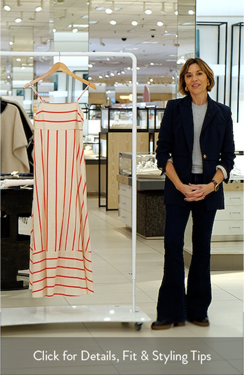 Brea Stripe Cotton Maxi Sundress, sales video thumbnail