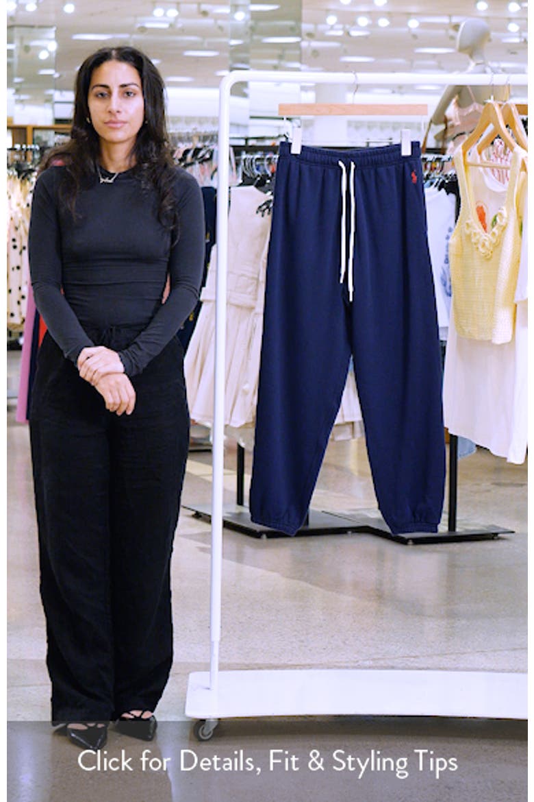 Lightweight Cotton Blend Fleece Sweatpants video