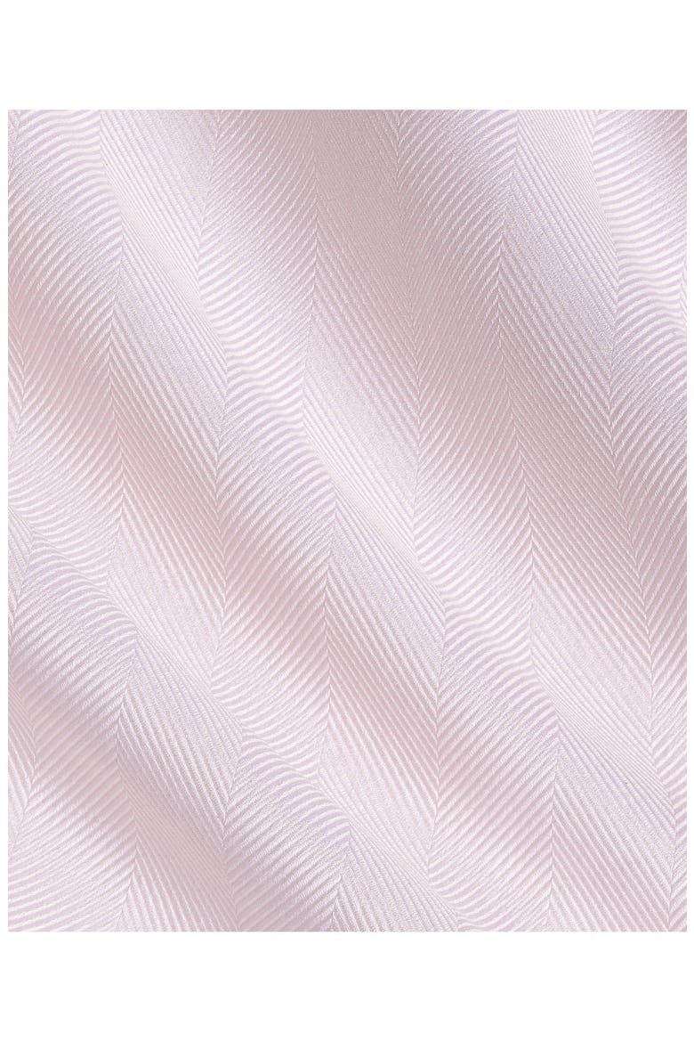 Trim Fit Herringbone Cotton Dress Shirt, Alternate, color, PINK