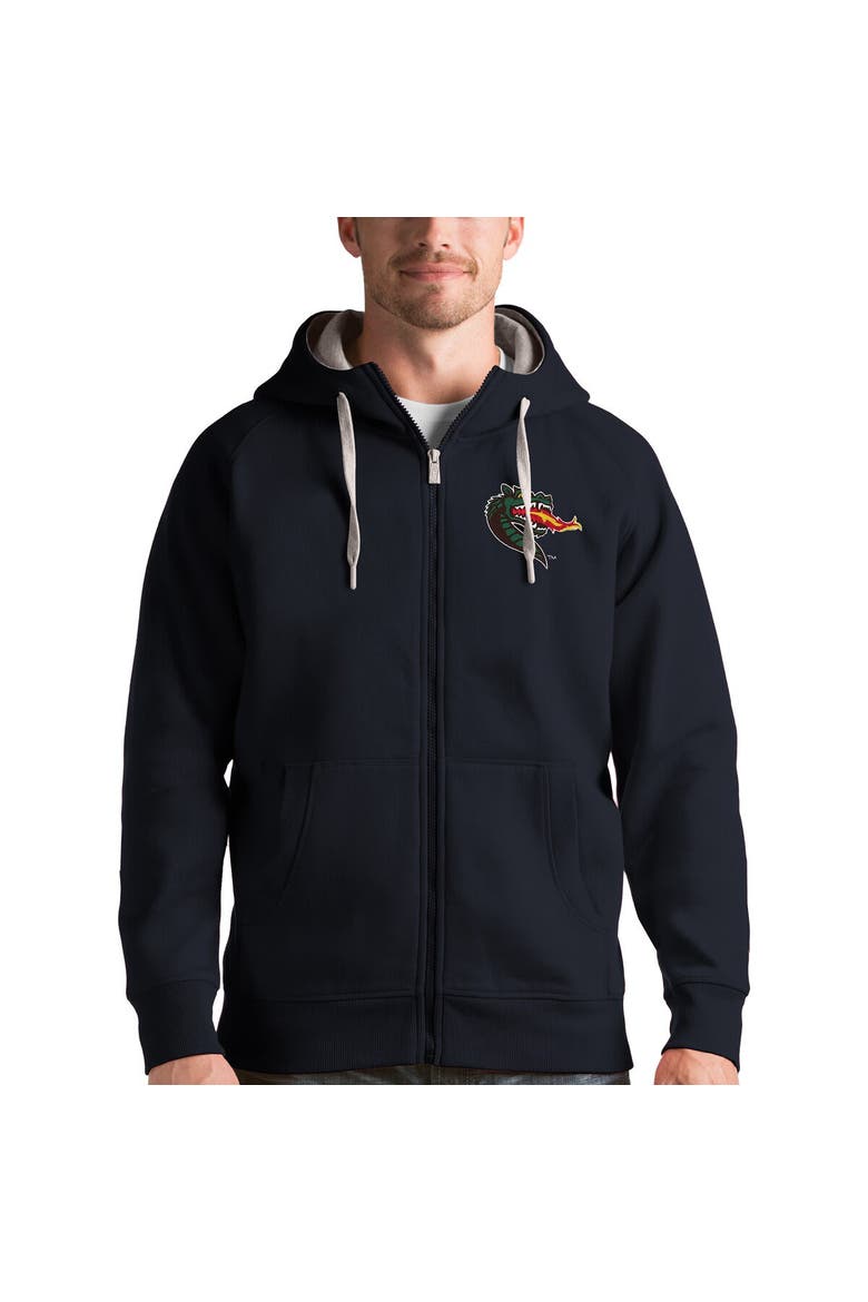 Men's Antigua Charcoal UAB Blazers Victory Full-Zip Hoodie, Main, color, Charcoal