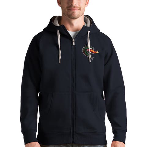 Men's Antigua Charcoal UAB Blazers Victory Full-Zip Hoodie